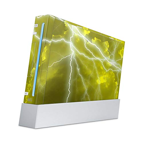 Skins4u Aufkleber Design Schutzfolie Vinyl Skin kompatibel mit Nintendo Wii Konsole Apocalypse Yellow von Skins4u