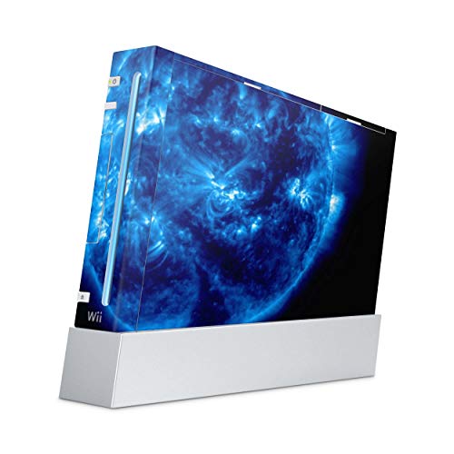 Skins4u Aufkleber Design Schutzfolie Vinyl Skin kompatibel mit Nintendo Wii Konsole Big Blue von Skins4u