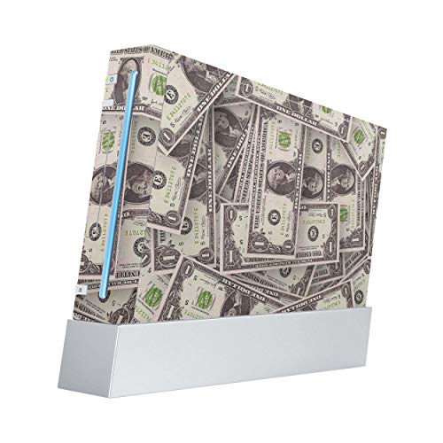 Skins4u Aufkleber Design Schutzfolie Vinyl Skin kompatibel mit Nintendo Wii Konsole Cash von Skins4u