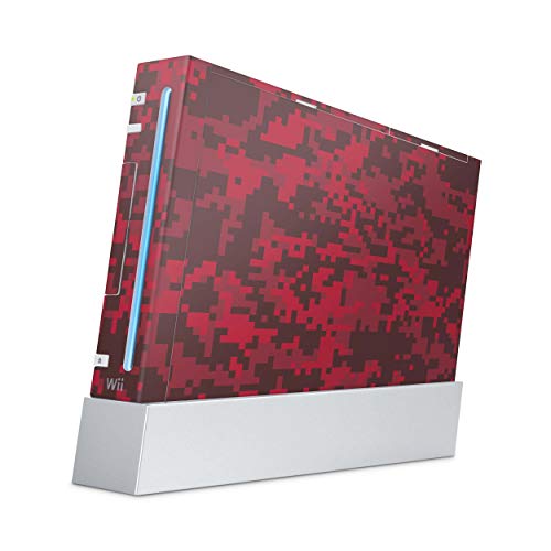Skins4u Aufkleber Design Schutzfolie Vinyl Skin kompatibel mit Nintendo Wii Konsole Digital Blood Camo von Skins4u