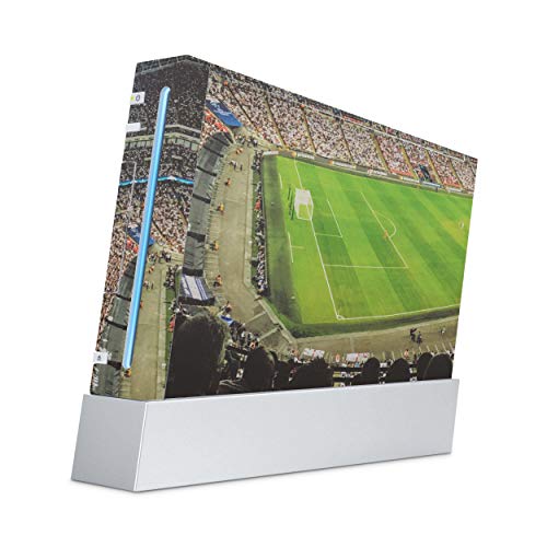 Skins4u Aufkleber Design Schutzfolie Vinyl Skin kompatibel mit Nintendo Wii Konsole Fussball Stadion von Skins4u