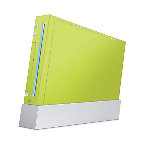 Skins4u Aufkleber Design Schutzfolie Vinyl Skin kompatibel mit Nintendo Wii Konsole Solid State Lime von Skins4u