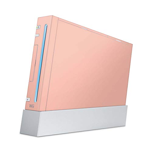 Skins4u Aufkleber Design Schutzfolie Vinyl Skin kompatibel mit Nintendo Wii Konsole Solid State Peach von Skins4u