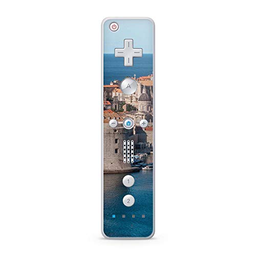 Skins4u Aufkleber Design Schutzfolie Vinyl Skin kompatibel mit Nintendo Wii Remote Controller Dubrovnik von Skins4u