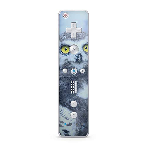 Skins4u Aufkleber Design Schutzfolie Vinyl Skin kompatibel mit Nintendo Wii Remote Controller Schneeeule von Skins4u