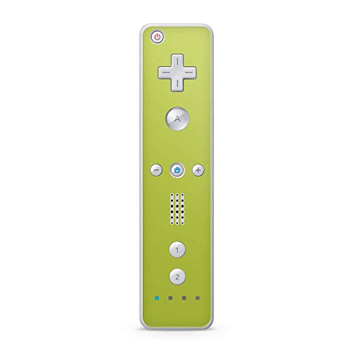 Skins4u Aufkleber Design Schutzfolie Vinyl Skin kompatibel mit Nintendo Wii Remote Controller Solid State Lime von Skins4u