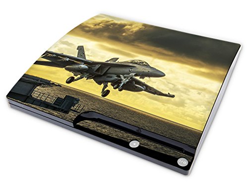 Skins4u Aufkleber Design Schutzfolie Vinyl Skin kompatibel mit Sony PS3 Playstation 3 Slim Konsole Take Off von Skins4u
