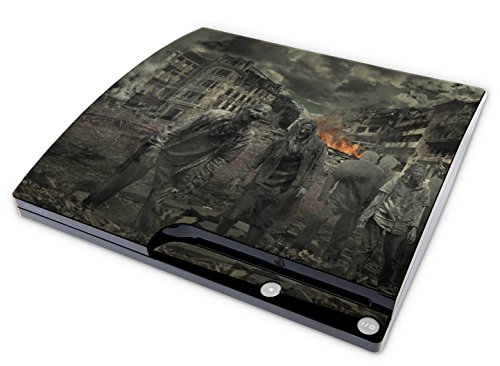 Skins4u Aufkleber Design Schutzfolie Vinyl Skin kompatibel mit Sony PS3 Playstation 3 Slim Konsole Zombie Attack Skins4u Aufkleber Design Schutzfolie Vinyl Skin kompatibel mit Sony PS3 Playstation 3 Slim Konsole Zombie Attack von Skins4u