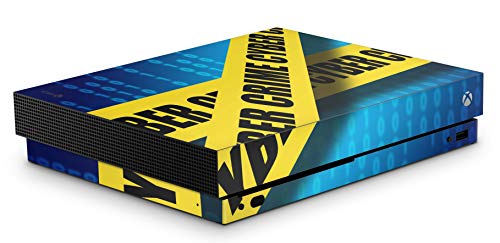 Skins4u Aufkleber Design Schutzfolie Vinyl Skin kompatibel mit Xbox One X Cyber Crime von Skins4u