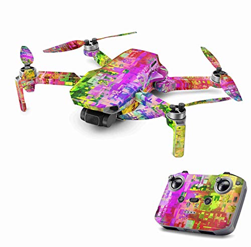 Skins4u Aufkleber Folie kompatibel mit DJI Mavic Mini 2 Drohne Skin Vinyl Skins Schutzfolie Wrap Folierung Sticker Abstract von Skins4u