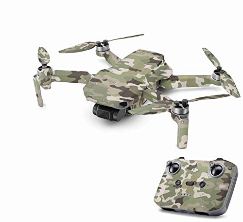 Skins4u Aufkleber Folie kompatibel mit DJI Mavic Mini 2 Drohne Skin Vinyl Skins Schutzfolie Wrap Folierung Sticker FC Camo von Skins4u