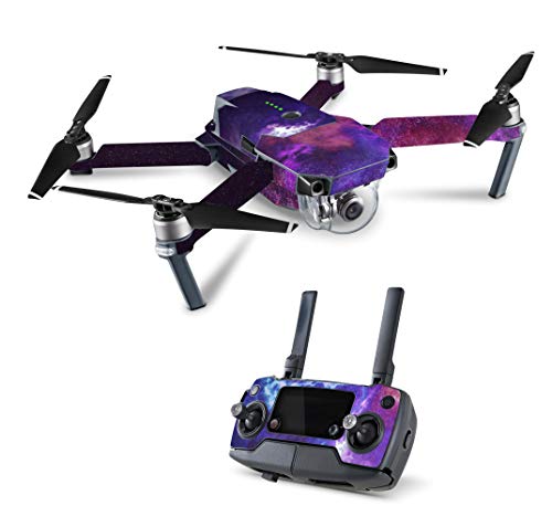 Skins4u Design Aufkleber Skin Folie + 4 Akku Skins kompatibel mit DJI Mavic Pro Nebular von Skins4u