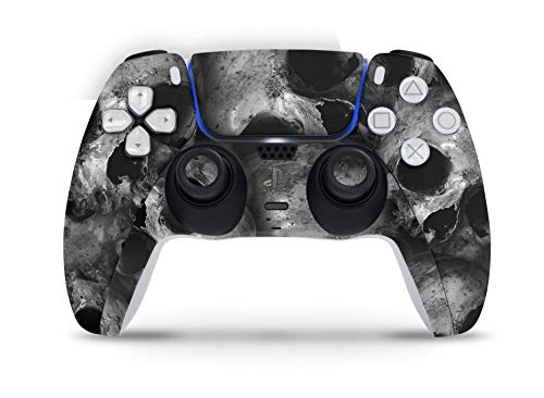 Skins4u Design Aufkleber Skin Wrap Folie für Sony Playstation 5 Controller PS5 DualSense Skins Schutz Folie Skulls von Skins4u