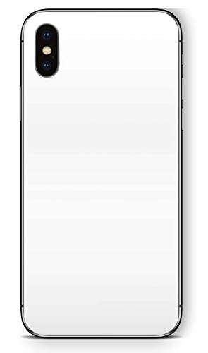 Skins4u Design Schutzfolie Skins Cover Skin für iPhone XS MAX - Solid State White von Skins4u