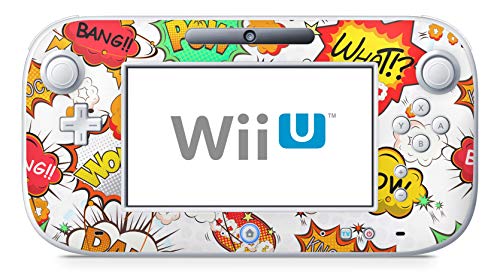 Skins4u Design modding Aufkleber Vinyl Skin Klebe Folie Skins Schutzfolie für Nintendo Wii U Controller Comics White von Skins4u