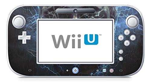 Skins4u Design modding Aufkleber Vinyl Skin Klebe Folie Skins Schutzfolie für Nintendo Wii U Controller Lightning Skull von Skins4u