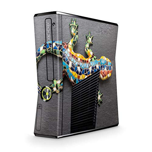 Skins4u Design modding Aufkleber Vinyl Skin Klebe Folie Skins Schutzfolie kompatibel mit Xbox 360 Slim Mosaik Gecko von Skins4u