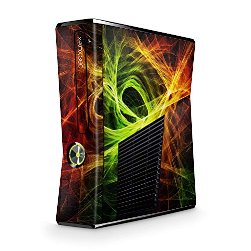 Skins4u Design modding Aufkleber Vinyl Skin Klebe Folie Skins Schutzfolie kompatibel mit Xbox 360 Slim Particles von Skins4u