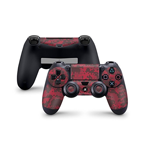 Skins4u Designfolie Aufkleber Skin Sticker kompatibel mit Sony Playstation 4 PS4 Controller digital Blood Camo von Skins4u