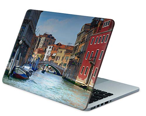 Skins4u Folie Sticker Skin Vinyl Aufkleber mit farbenfrohen Motiven für bis 10 Zoll 25.4x20.3cm Laptop Skin Decal Cover Venedig von Skins4u