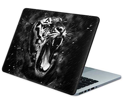 Skins4u Folie Sticker Skin Vinyl Aufkleber mit farbenfrohen Motiven für bis 17.3 Zoll 42x30cm Laptop Skin Decal Cover Dark-Tiger von Skins4u