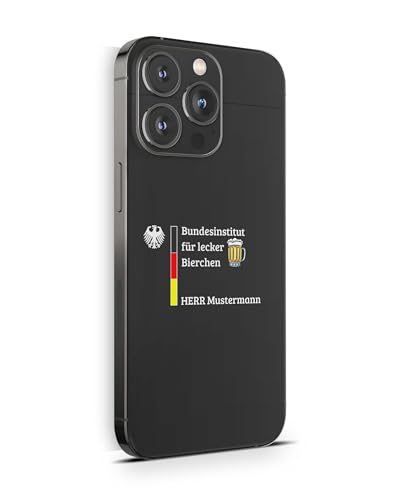 Skins4u Handyaufkleber Skin kompatibel mit iPhone 12 13 14 15 16 Fun Aufkleber lecker Bierchen mit Wunschnamen Rückseiten Cover Skins lustig Bier Party Skins4u Handyaufkleber Skin kompatibel mit iPhone 12 13 14 15 16 Fun Aufkleber lecker Bierchen mit Wunschnamen Rückseiten Cover Skins lustig Bier Party von Skins4u