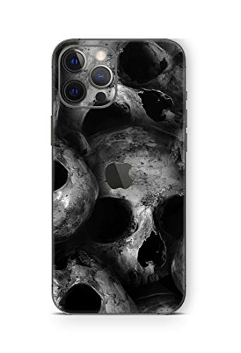 Skins4u Schutz Folie Skins Rückseite Cover kompatibel mit iPhone 12 Skulls von Skins4u