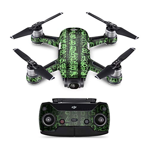 Skins4u Schutzfolie Design Aufkleber Skin kompatibel mit DJI Spark Drohne Krypto von Skins4u