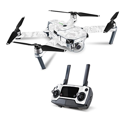 Skins4u Schutzfolie Design Drohnen Aufkleber Skin kompatibel mit DJI Mavic Pro Platinum & Limited Edition White Camo von Skins4u