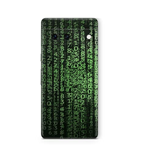 Skins4u Schutzfolie Skin Cover Skins Design Folie Kratzerschutz Aufkleber kompatibel mit Google Pixel 6a Matrix von Skins4u