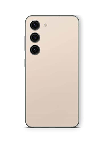 Skins4u Schutzfolie Skin Cover Skins Design Folie Kratzerschutz Aufkleber kompatibel mit Samsung Galaxy S22 Solid State Cream von Skins4u