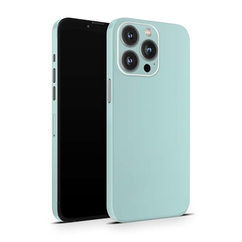 Skins4u Schutzfolie Skin Cover Skins Design Folie Kratzerschutz kompatibel mit iPhone 12 13 14 15 16 Mini Pro Pro Max (Mint) von Skins4u