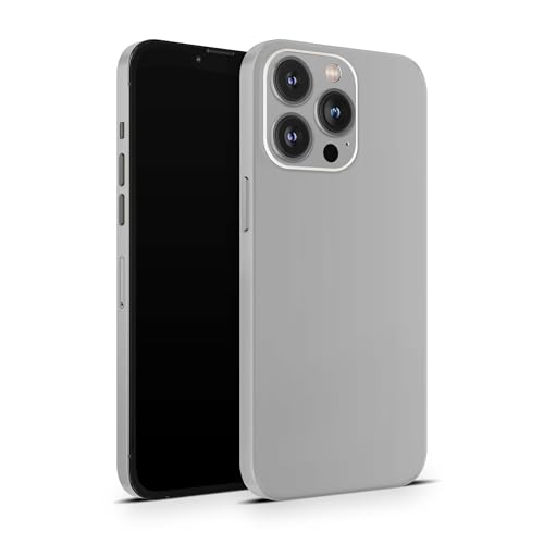 Skins4u Schutzfolie Skin Cover Skins Design Folie Kratzerschutz kompatibel mit iPhone 12 13 14 15 16 Mini Pro Pro Max (Retro Grau) von Skins4u