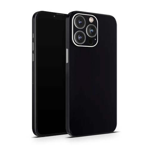 Skins4u Schutzfolie Skin Cover Skins Design Folie Kratzerschutz kompatibel mit iPhone 12 13 14 15 16 Mini Pro Pro Max (Schwarz) von Skins4u