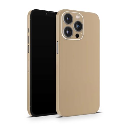Skins4u Schutzfolie Skin Cover Skins Design Folie Kratzerschutz kompatibel mit iPhone 12 13 14 15 16 Mini Pro Pro Max (Wheat) von Skins4u