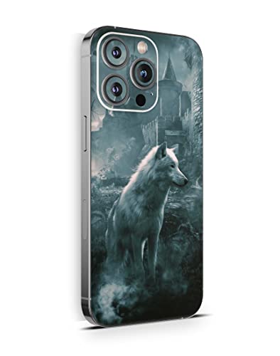Skins4u Schutzfolie Skin Cover Skins Design Folie Kratzerschutz kompatibel mit iPhone 14 Pro Ghost Wolf Skins4u Schutzfolie Skin Cover Skins Design Folie Kratzerschutz kompatibel mit iPhone 14 Pro Ghost Wolf von Skins4u
