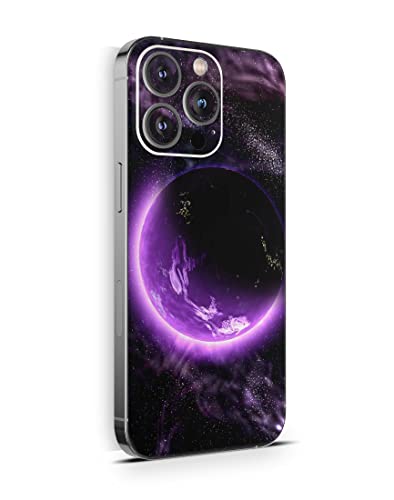 Skins4u Schutzfolie Skin Cover Skins Design Folie Kratzerschutz kompatibel mit iPhone 14 Pro MAX Purple Space von Skins4u