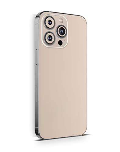 Skins4u Schutzfolie Skin Cover Skins Design Folie Kratzerschutz kompatibel mit iPhone 14 Pro MAX Solid State Cream von Skins4u