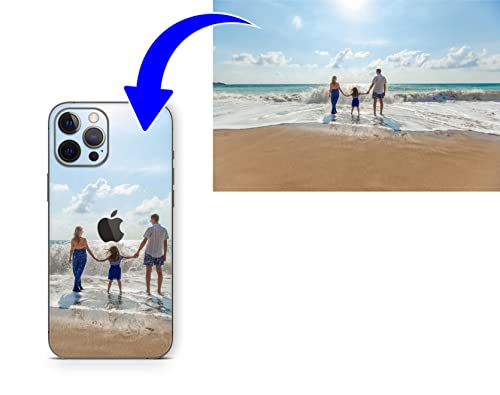 Skins4u Skin Aufkleber Schutz-Folie personalisiert selbst gestalten kompatibel mit iPhone 13 iPhone 13 Pro iPhone 13 Mini iPhone 13 Pro MAX Skins individuell (iPhone 13 mini) von Skins4u