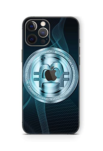 Skins4u Skin Aufkleber kompatibel mit iPhone 13 Cover Schutzfolie Rückseite Kamera Bitcoin von Skins4u