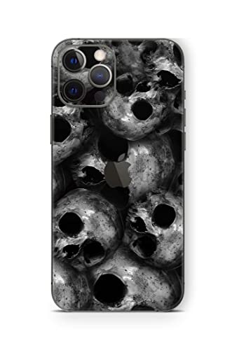Skins4u Skin Aufkleber kompatibel mit iPhone 13 Cover Schutzfolie Rückseite Kamera Skulls von Skins4u