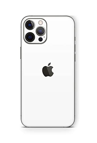 Skins4u Skin Aufkleber kompatibel mit iPhone 13 Cover Schutzfolie Rückseite Kamera Solid State Weiss von Skins4u
