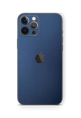 Skins4u Skin Aufkleber kompatibel mit iPhone 13 Mini Cover Schutzfolie Rückseite Kamera Mini Metal Satin Blue von Skins4u