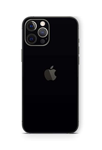 Skins4u Skin Aufkleber kompatibel mit iPhone 13 Mini Cover Schutzfolie Rückseite Kamera Mini Solid State schwarz von Skins4u