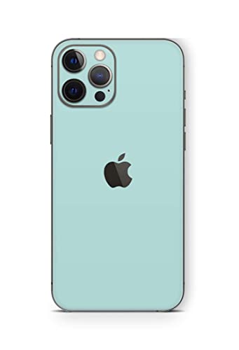 Skins4u Skin Aufkleber kompatibel mit iPhone 13 Pro Cover Schutzfolie Rückseite Kamera PRO Solid State Mint von Skins4u