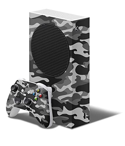 Skins4u Skin Design Schutz Folie Vinyl Aufkleber Sticker kompatibel mit Xbox Series S Gaming Wrap Faceplate Skins Cover Konsole + Controller Skin Urban camo Old von Skins4u