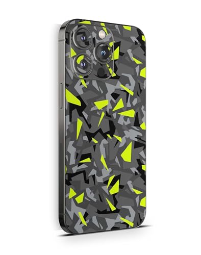 Skins4u Skin für iPhone 15 15 Pro Max 15 Plus 15 Pro Schutzfolie Skins Case Folie Kratzerschutz Design Vinyl Aufkleber (Splatter Yellow, iPhone 15 Pro) von Skins4u