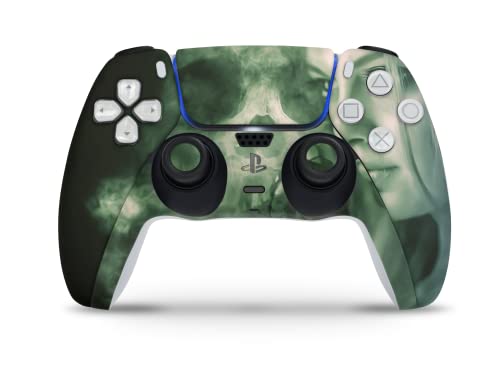 Skins4u Skins Folie Design Aufkleber kompatibel mit Sony Playstation 5 Controller PS5 DualSense Skin Schutz Cover Ghosts.png von Skins4u