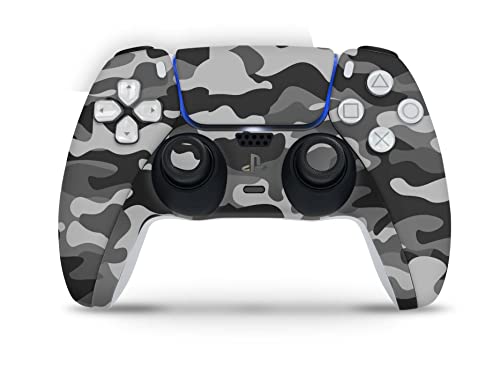 Skins4u Skins Folie Design Aufkleber kompatibel mit Sony Playstation 5 Controller PS5 DualSense Skin Schutz Cover Urban Camo Old von Skins4u