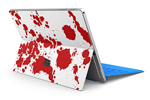 Skins4u Slim Premium Skin Klebeschutzfolie Tablet Schutzfolie Cover für Microsoft Surface Pro 4 5 6 Skins Aufkleber Blood von Skins4u